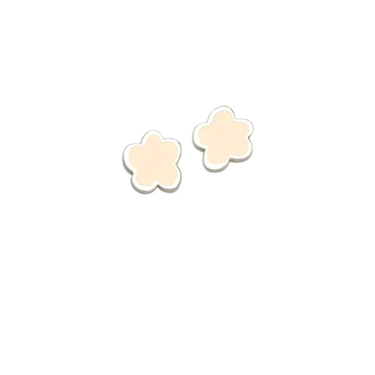 PENDIENTES NARANJA PASTEL FLOR