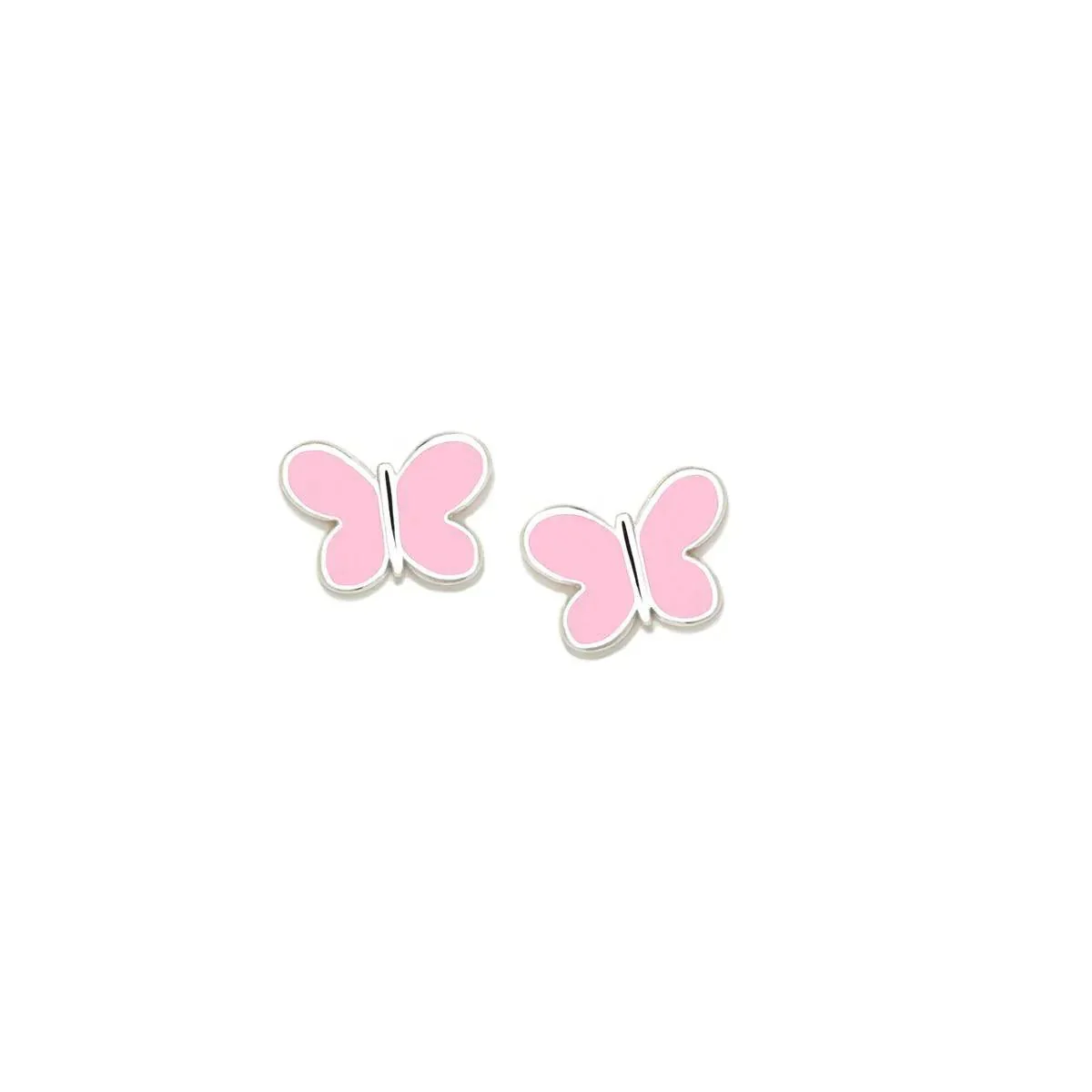 PENDIENTES ROSA MARIPOSA