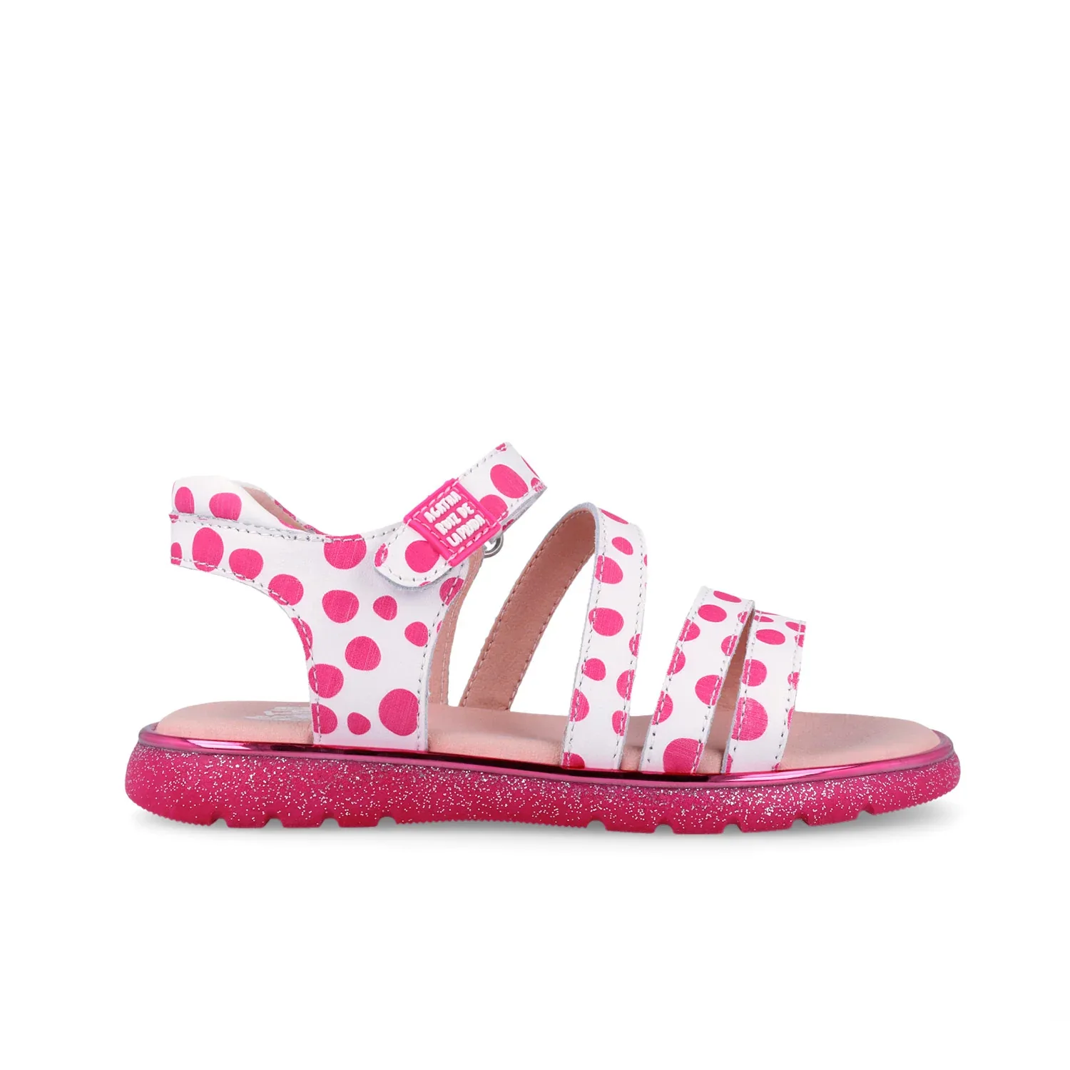 SANDALIA ESTAMPADA BLANCO Y FUCSIA - Image 5