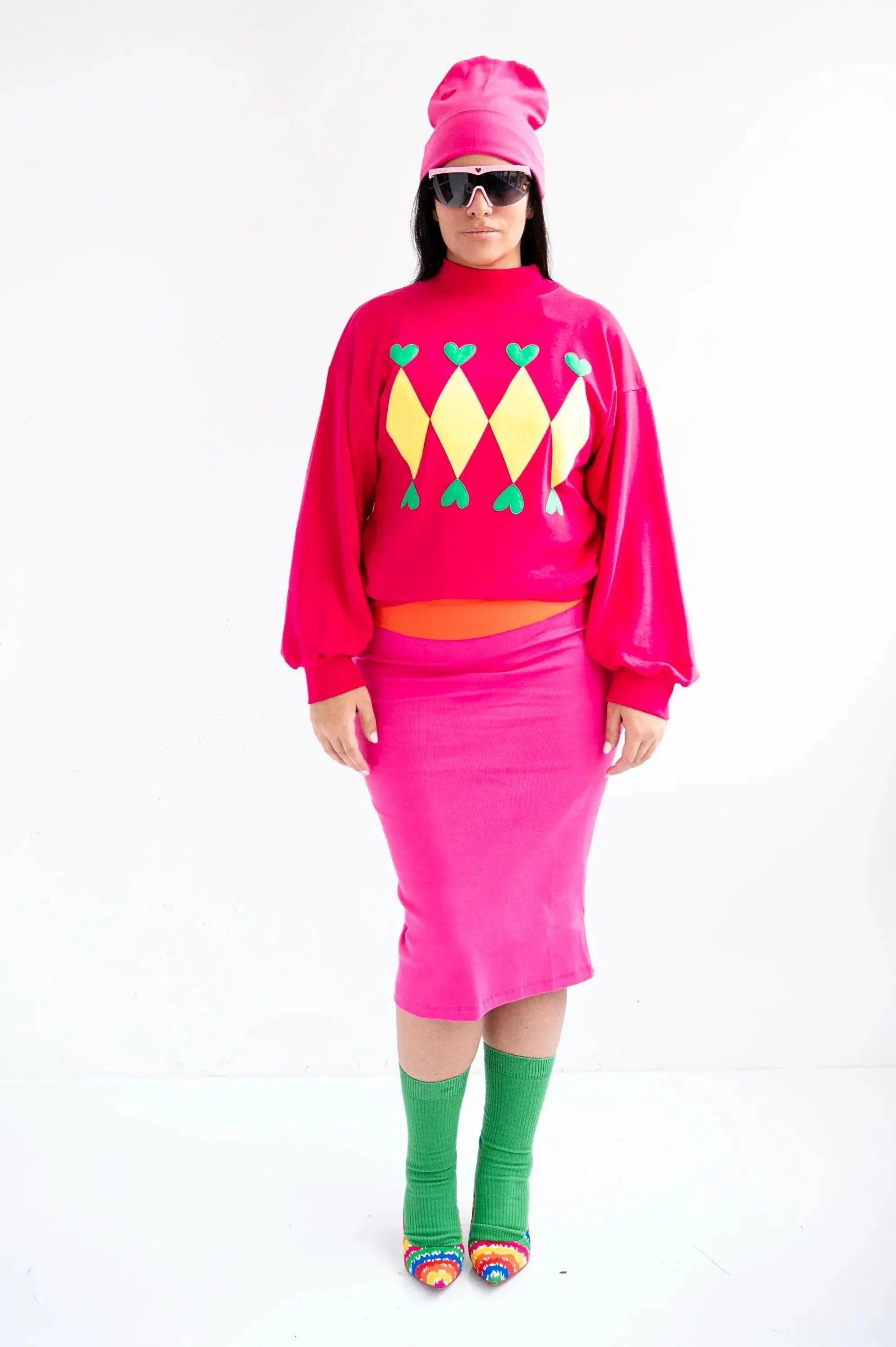 SUDADERA FUCSIA ROMBOS - Image 2