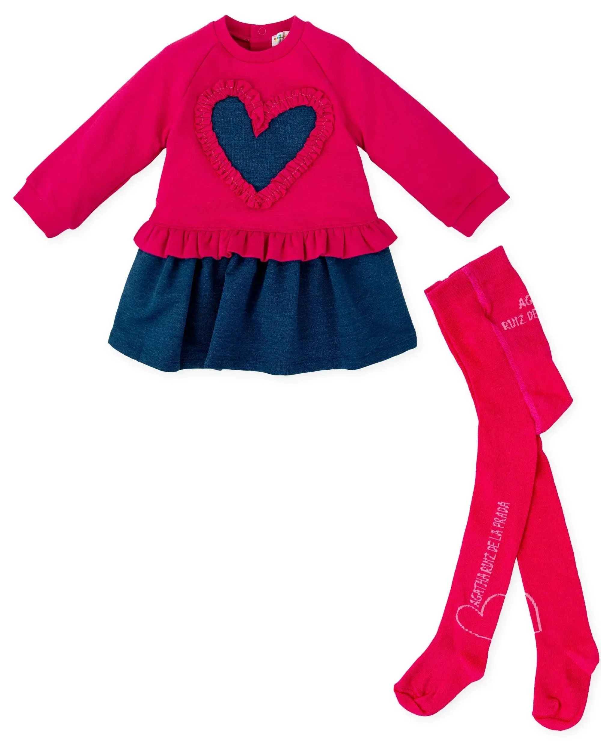 VESTIDO CORAZÓN ÍNDIGO CON LEOTARDOS - Image 2