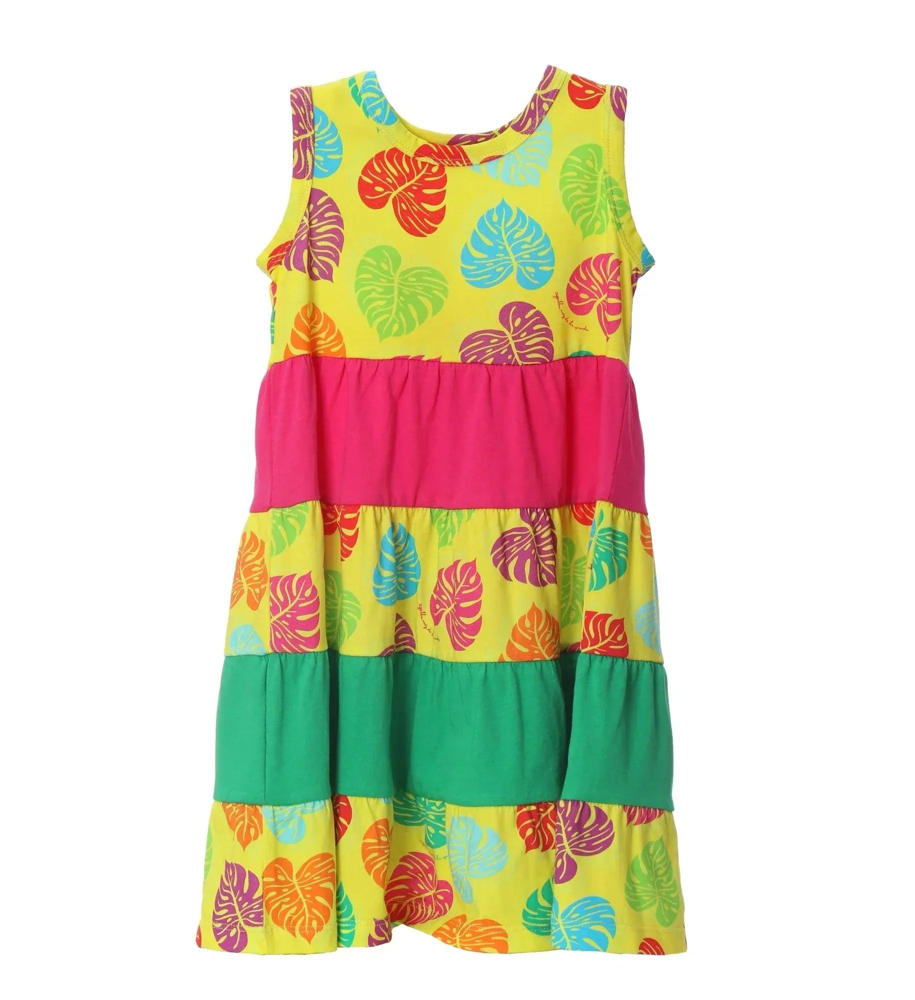 VESTIDO HAWAIANO FRANJAS COLORES