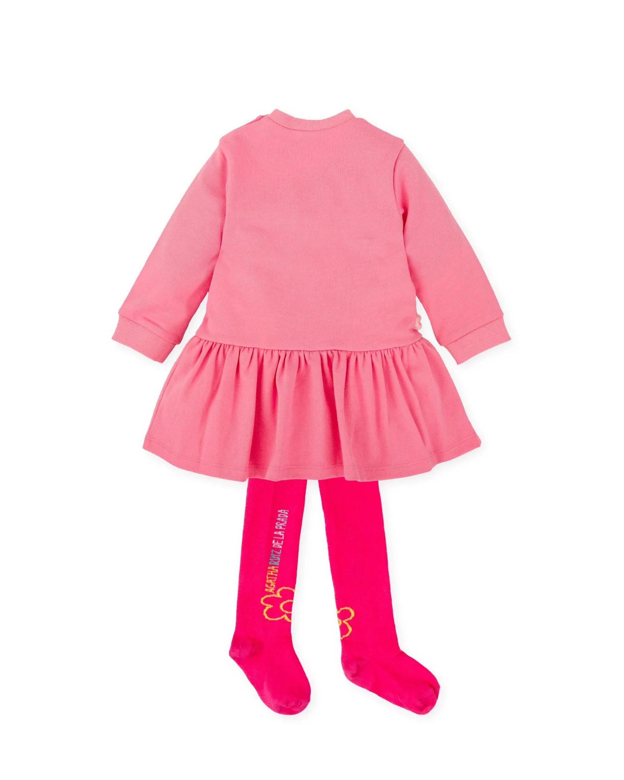VESTIDO ICONOS FRESA CON LEOTARDOS - Image 2