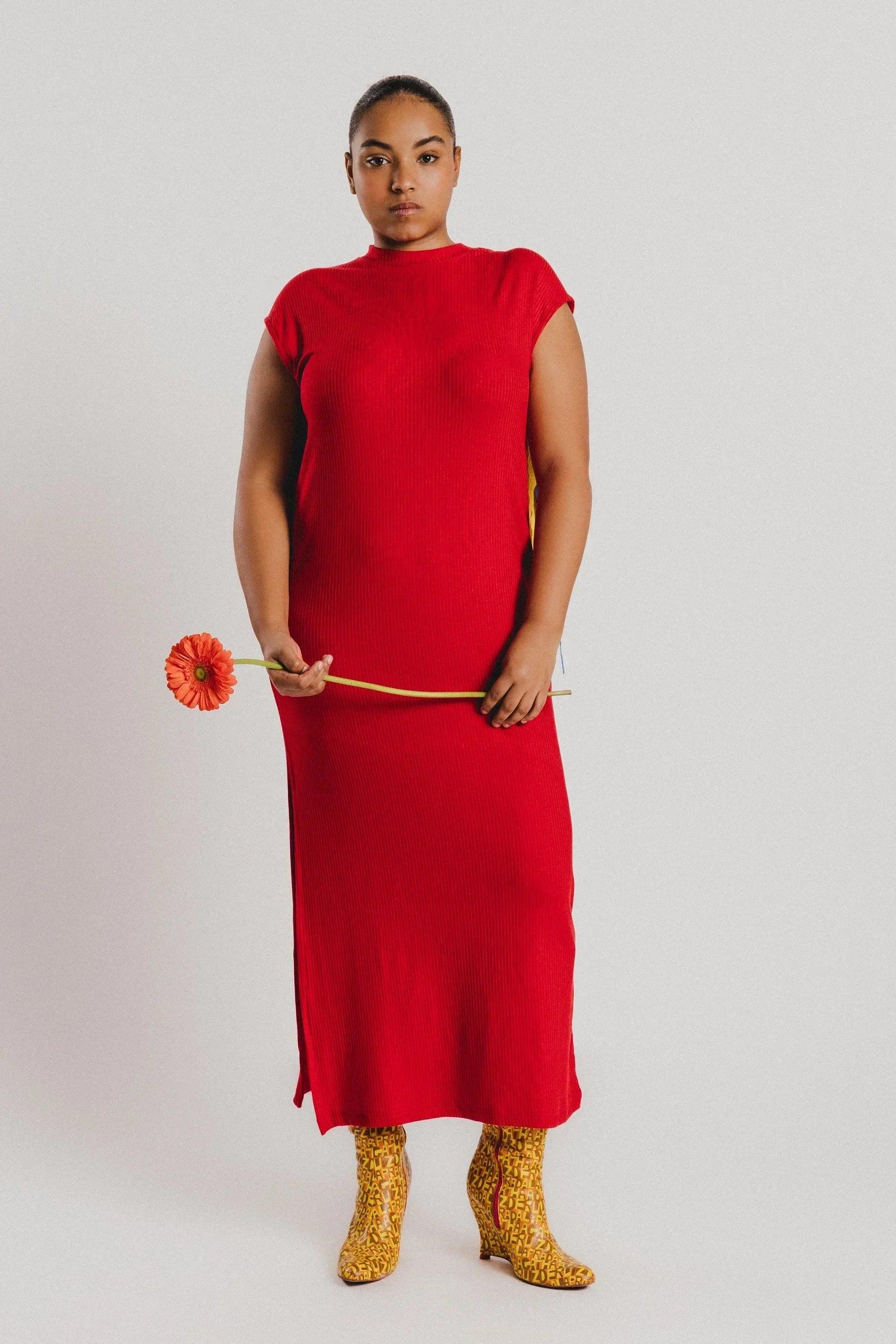 VESTIDO ROJO GALLOS - Image 6