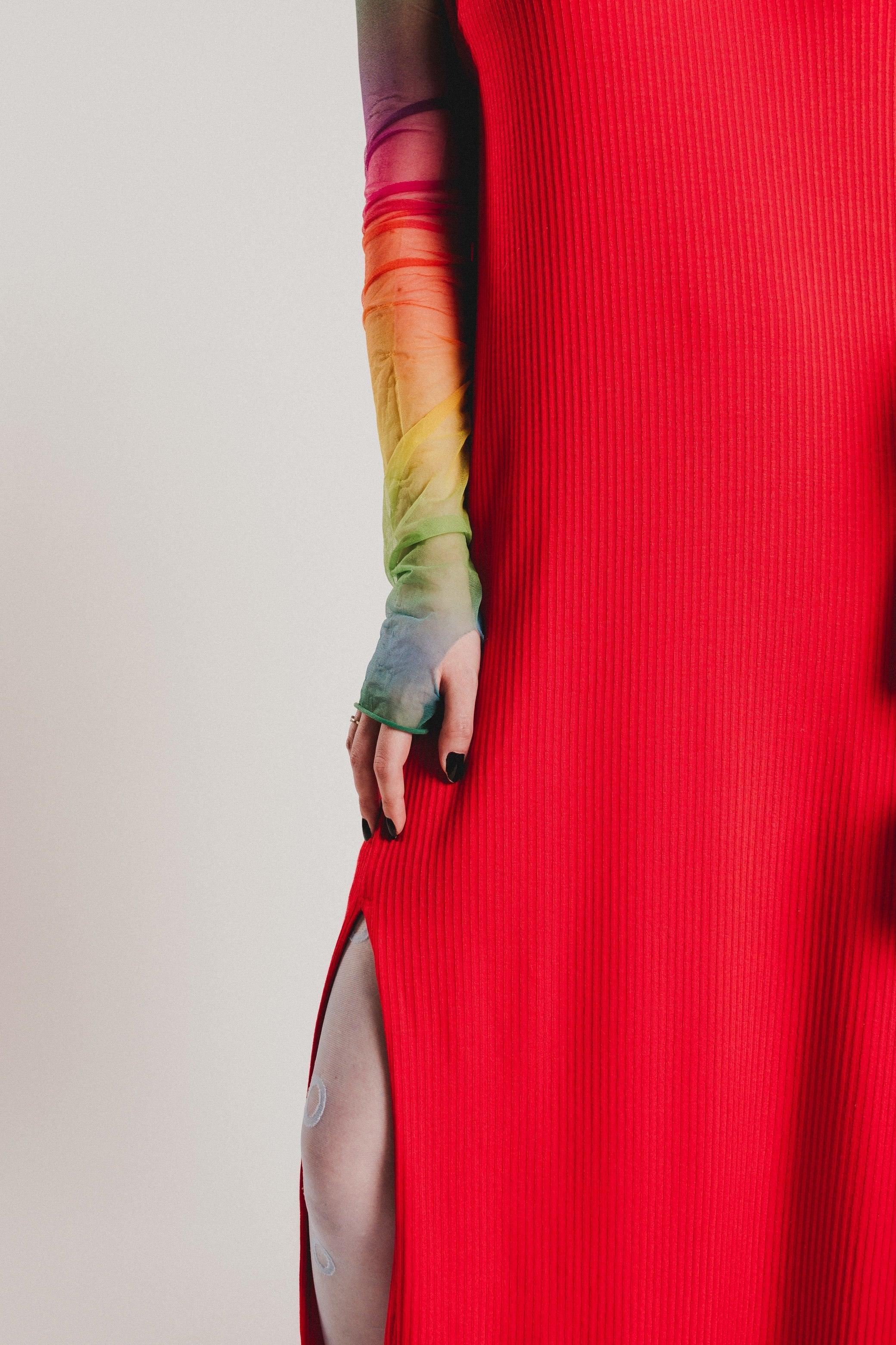 VESTIDO ROJO GALLOS - Image 9