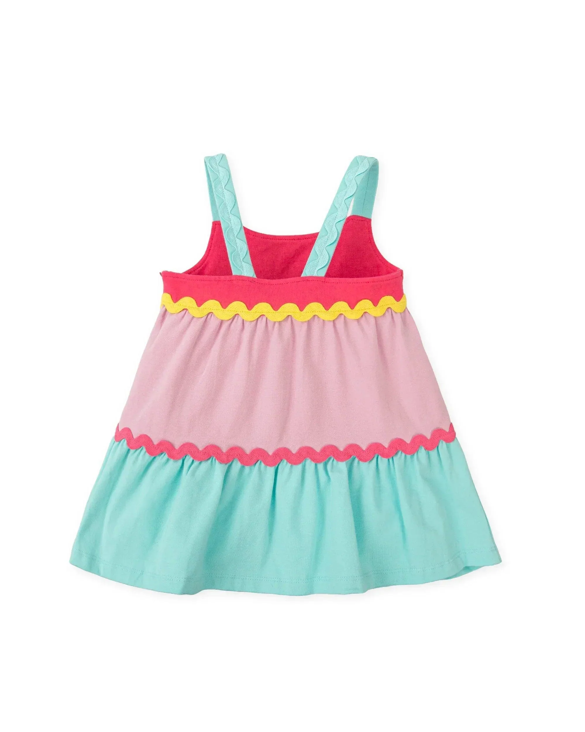 VESTIDO TIRANTES RAYAS HORIZONTALES CON PICUNELA - Image 2