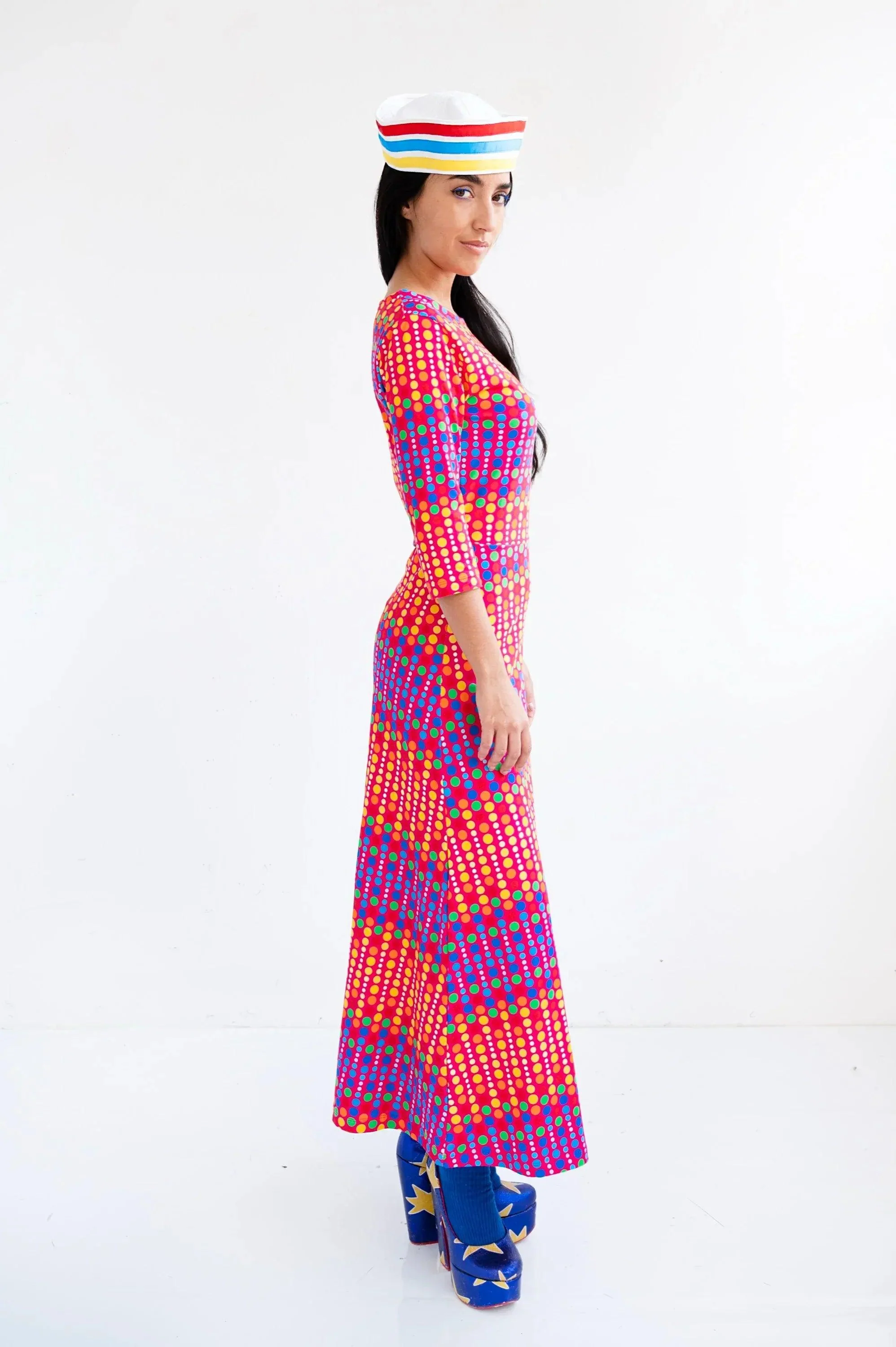 VESTIDO TOPOS MULTICOLOR - Image 4