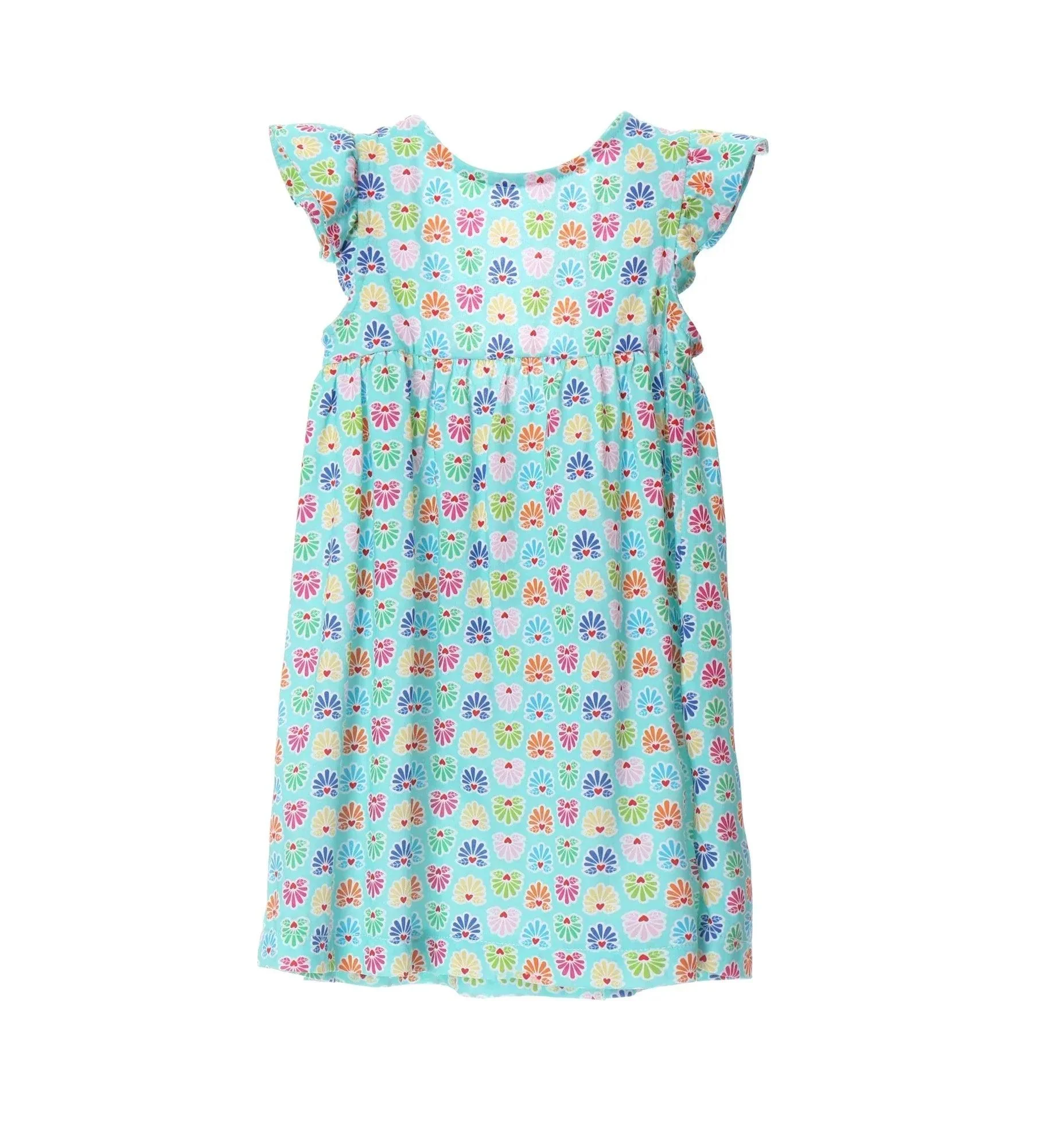 VESTIDO TURQUESA ESTAMPADO